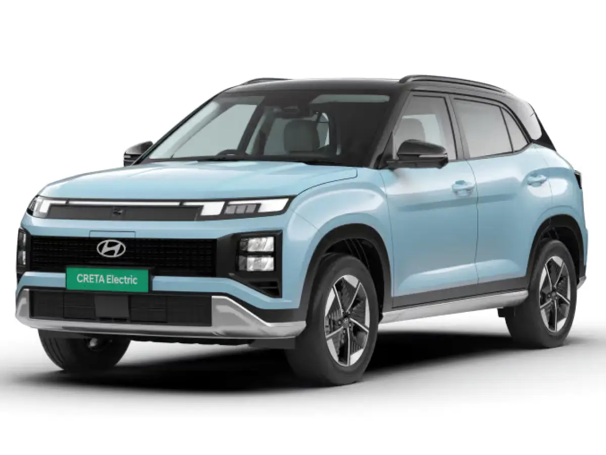 Hyundai Creta Electric Ocean Blue with Abyss Black Roof